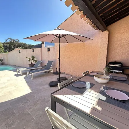 Mazet Climatise Avec Jardin, Piscine Privee Et Proche Mer, 3 Pieces, 6 Couchages A - Fr-1-226-545 펜션 생트막시메